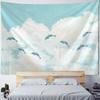 Cartoon Ocean Whale Pattern Tapestry Home Wall Decoration Tapestry Bedroom Living Room Tapestry