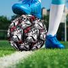 Skull Couple Indoor Soccer Ball Size 5 Colorful All Ages Machine Stitched PVC Competition Ready Durable High-Bounce