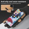 1 Pair Winter Gloves Patchwork Color Touch Screen Design Non-Slip Imitation Leather Palm Riding Gloves
