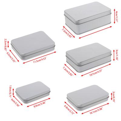 Weißblech Aufbewahrungsbox mit Deckel Tragbarer Befüllbarer Leerer Organizer-Behälter für Lipgloss Aquarell Schmuck Make-up