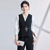 Elegant Women's Vest Set: Spring/Autumn Style for Hotel Front Desk & Sales Workwear