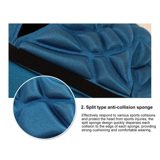 Sponge Padded Headgear Adjustable Shock Absorption Protective Soft Football Helmet for Roller Skating