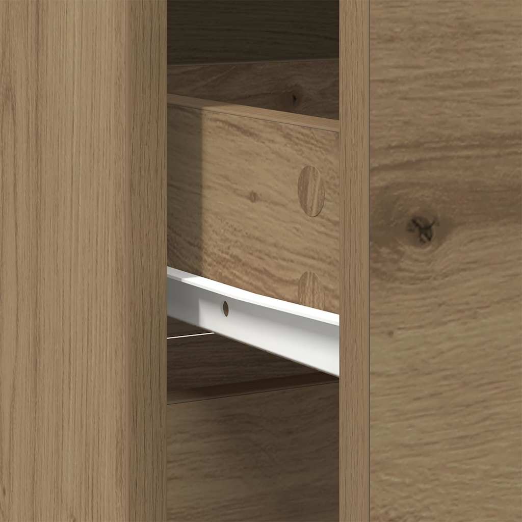 Sideboard with Drawer Artisan Oak Finish 80 x 34 x 76 cm Particleboard