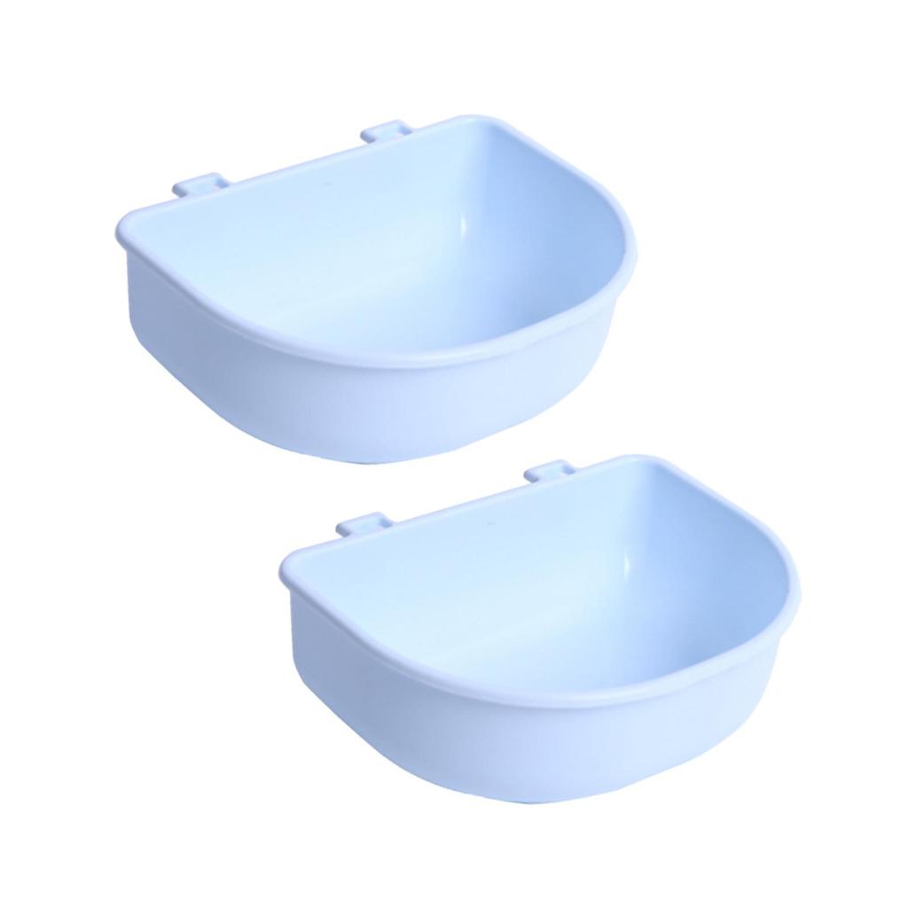 2Pcs Crate Dog Bowls Easy to Mount Water Feeder Dish for Wire Cages or Crates