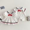 YIN OON Baby Clothes for Boys and Short Sleeve Romper Coverall with Sailor and Marine Perfect for Photo Size 80 Girls, Collar, Children's Outerwear,