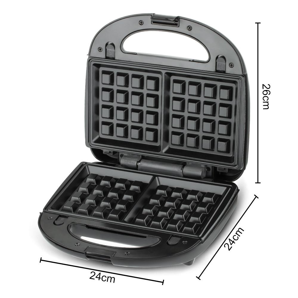 3-In-1 Sandwich Maker Breakfast Machine Double-Sided Heating Multifunctional Toast Waffle Maker