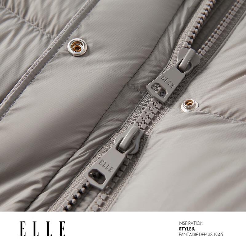 ELLE Women's Mid-length Hooded Duck Down Jacket