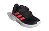 adidas Run C Comfortable Breathable Low Top Kids' Running Shoes Black Pink Children Aged 3 7 Years Old FW4013