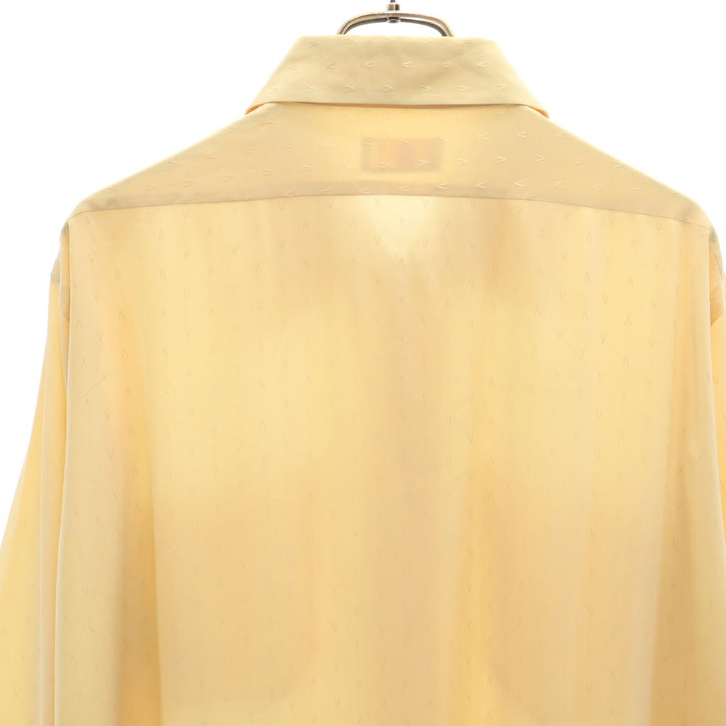 70s Vintage Long Sleeve Shirt Yellow Men's Used