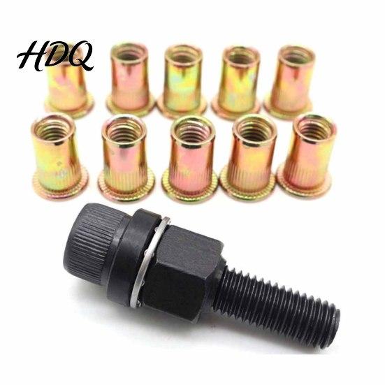 Carbon Steel Riveting Kit Rivet Nut Pliers And Press-in Nuts for Metal Agricultural Equipment Retrofitting M3 To Custom Car Modification Hardware