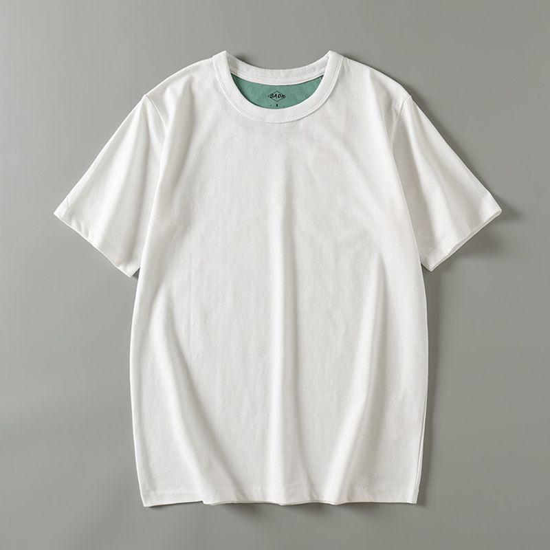 Heavy Foreign Trade Export Tail Goods Cotton Washed Short Sleeve