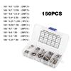 150pcs M3-8 Wire Insert Screws 304 Stainless Steel Coiled Wire Inserts Thread Repairing Tool  Daily