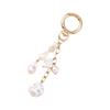 Chic Shell Pearls Keychain For Girls Fashionable Beach Inspired Design Keyrings Ornament Lightweight Sturdy Bag Charm