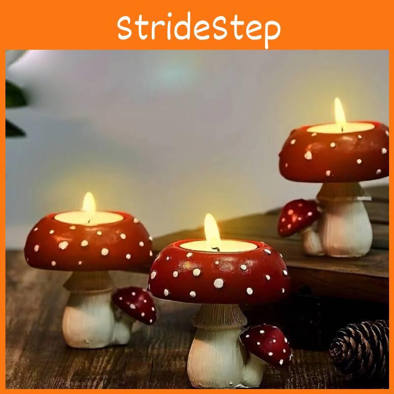 Simulation Small Of Mushroom Home Decoration Candlestick Resin Decoration Crafts