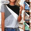 Kadın Moda Günlük Kısa Kollu O Yaka Bluz ve Gömlekler