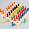 Montessori Wooden Sensory Training Toys for Early Childhood Education - Stick and Rope Insertion Set