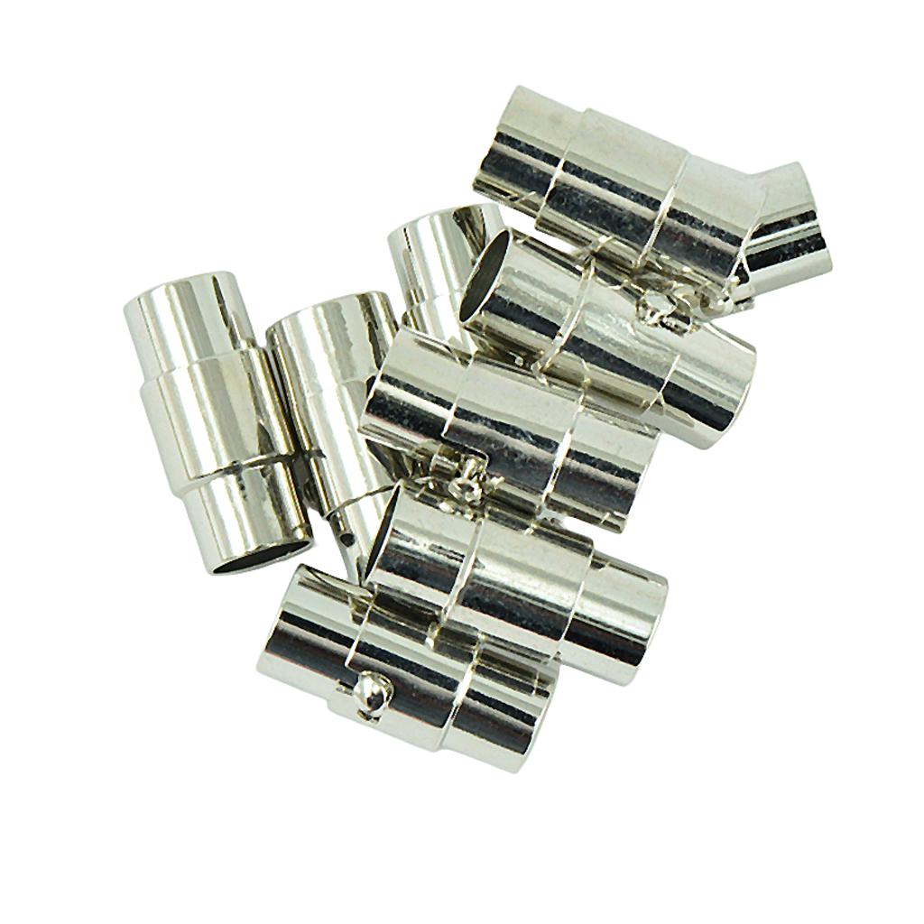 Premium Leather-Kumihimo Glue In Brass Magnetic Clasp Hole sizes 4mm and 3mm