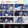 Kawii Anime LED Mousepad HD Print Virtual Idol  Gamers Desk Mat RGB Backlit Non-slip Mouse Pad XXL Keyboard PC Desk Pads