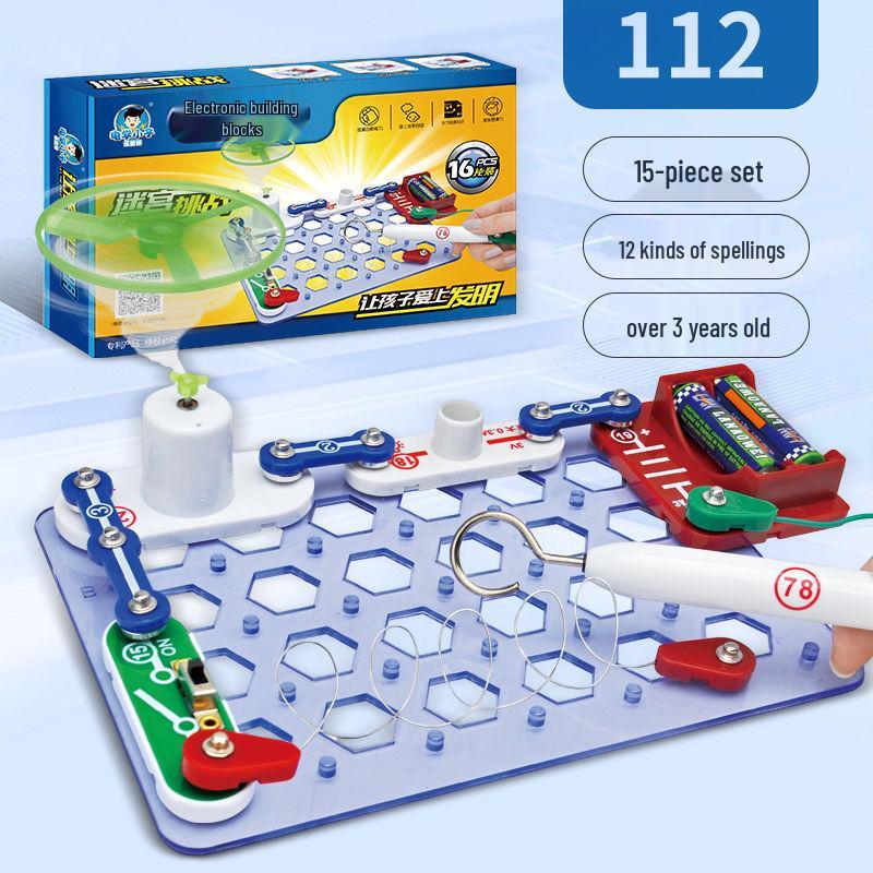 Kid's Electronic Circuit Building Blocks for Science Experiments