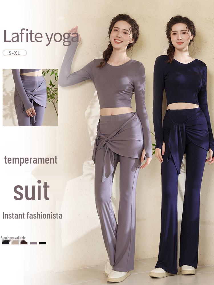 2025 Herbst/Winter Damen High Waist Gerade Bein Yoga Hose - Locker, Lässig, Schlankmachende Passform für Fitness und Sport.