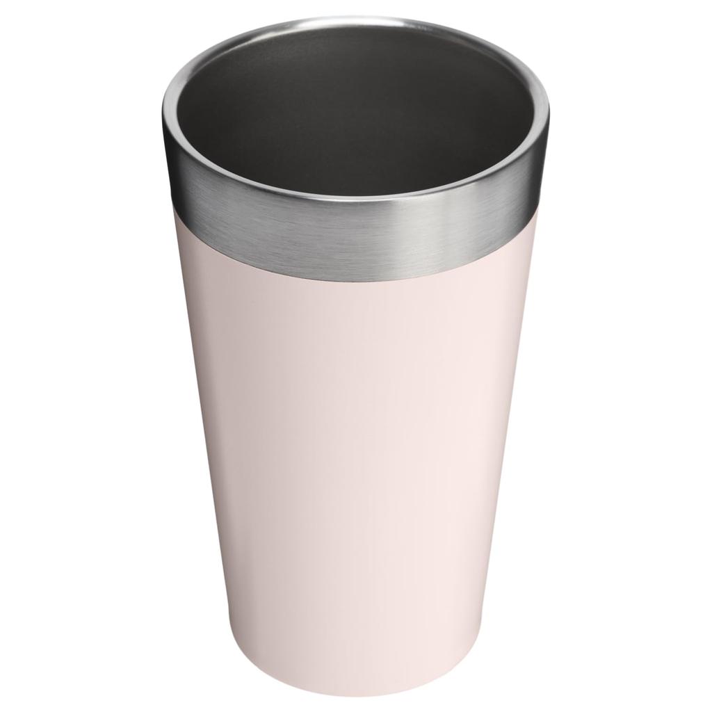 STANLEY 1913 Stacking Vacuum Pint Rose L Glass, Quartz, 0.47