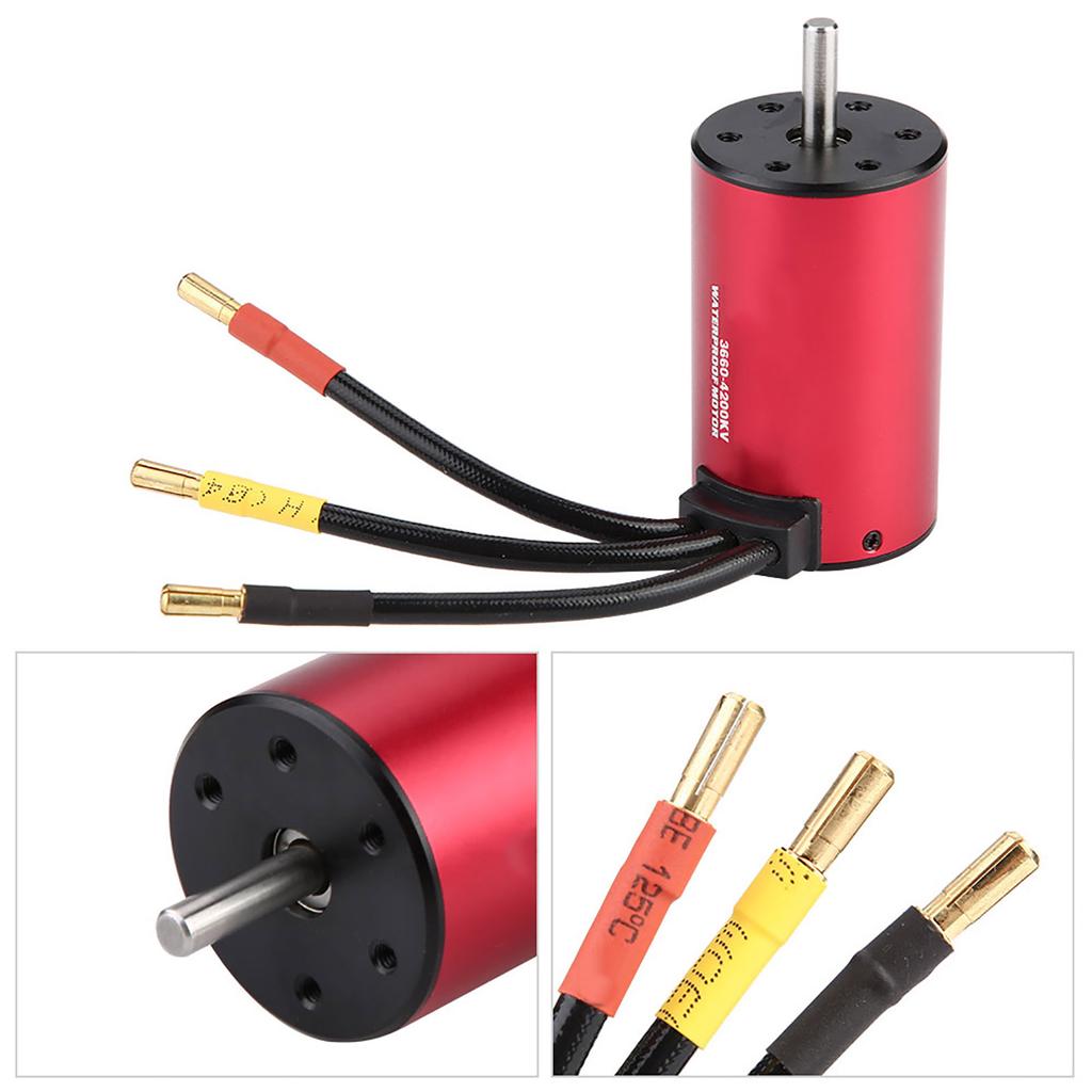 SURPASS 3660 Waterproof Brushless Motor for 1 Celsius 10 1Celsius8 RC Car (3100KV)