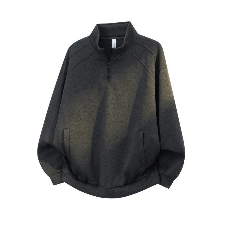 Sonbahar Dik Yaka Sweatshirt: Yeni Gelen Günlük Uzun Kollu Üst