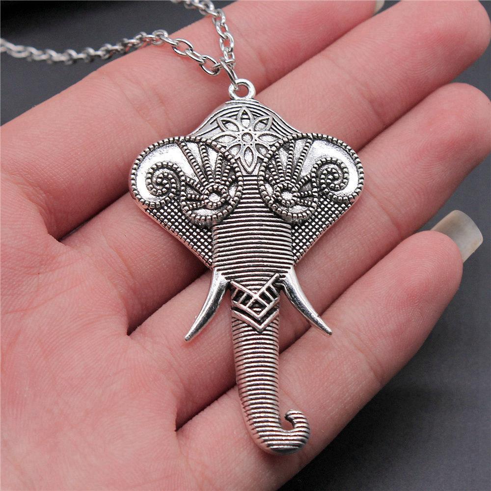 45cm Or 70cm Long Chain Necklace Elephant Kids' Jewelry Materials QN026
