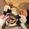 Girls Cute Bear Ears Plush Simple Hairbands Kids Lovely Hair Ornament Headband Hair Hoops Children Fashion Hair Accessories