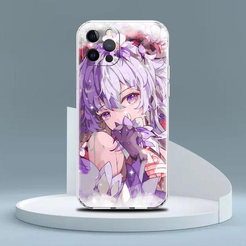 Genshin Impact Raiden Shogun Baal Clear Case For Apple iPhone 13 11 14 12 Pro 7 8 Plus XR X XS Max 6 6S 13Pro Phone Cover