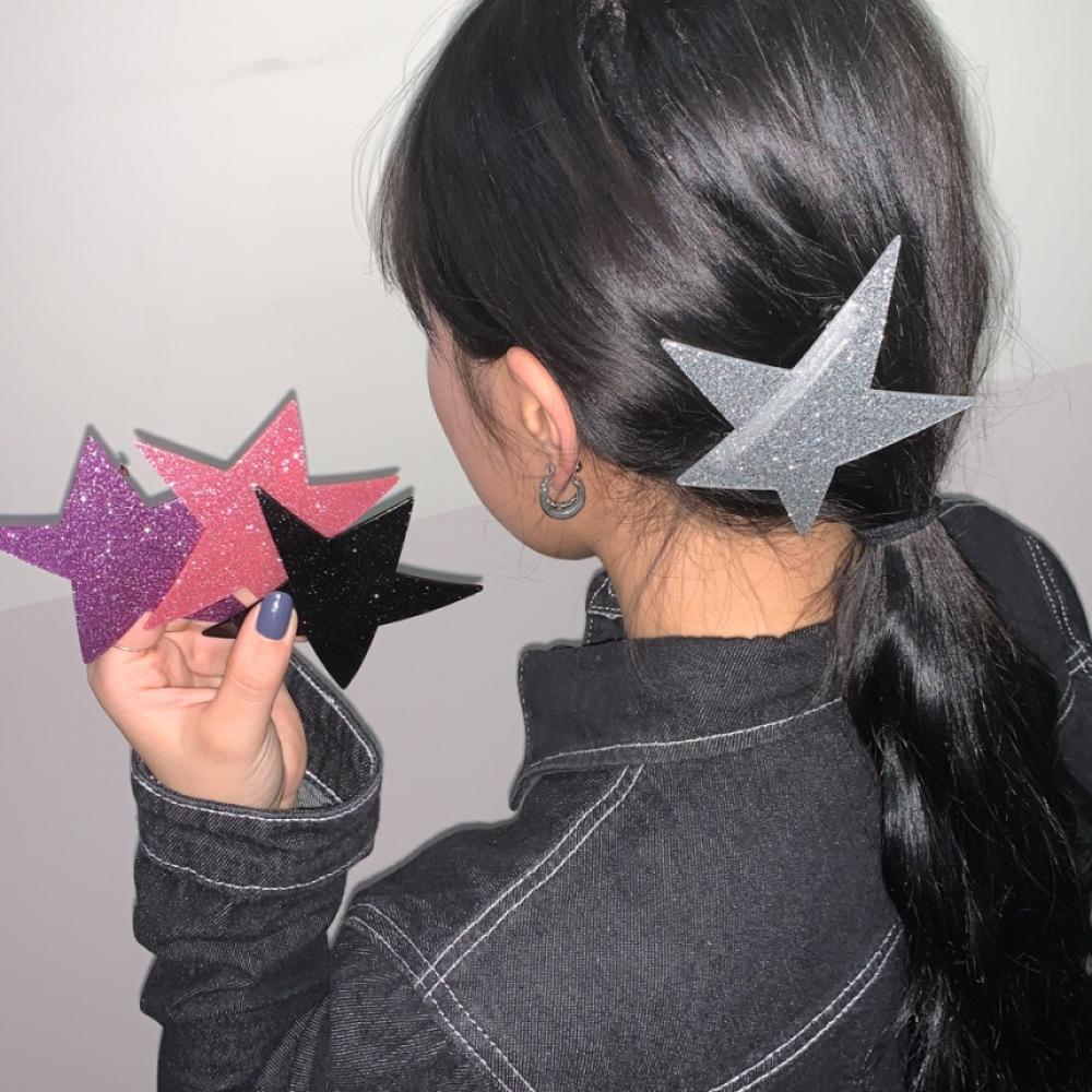 

Полуавтоматическая заколка для волос со звездой Blue City Kitsch Pearl Star, 4 цвета