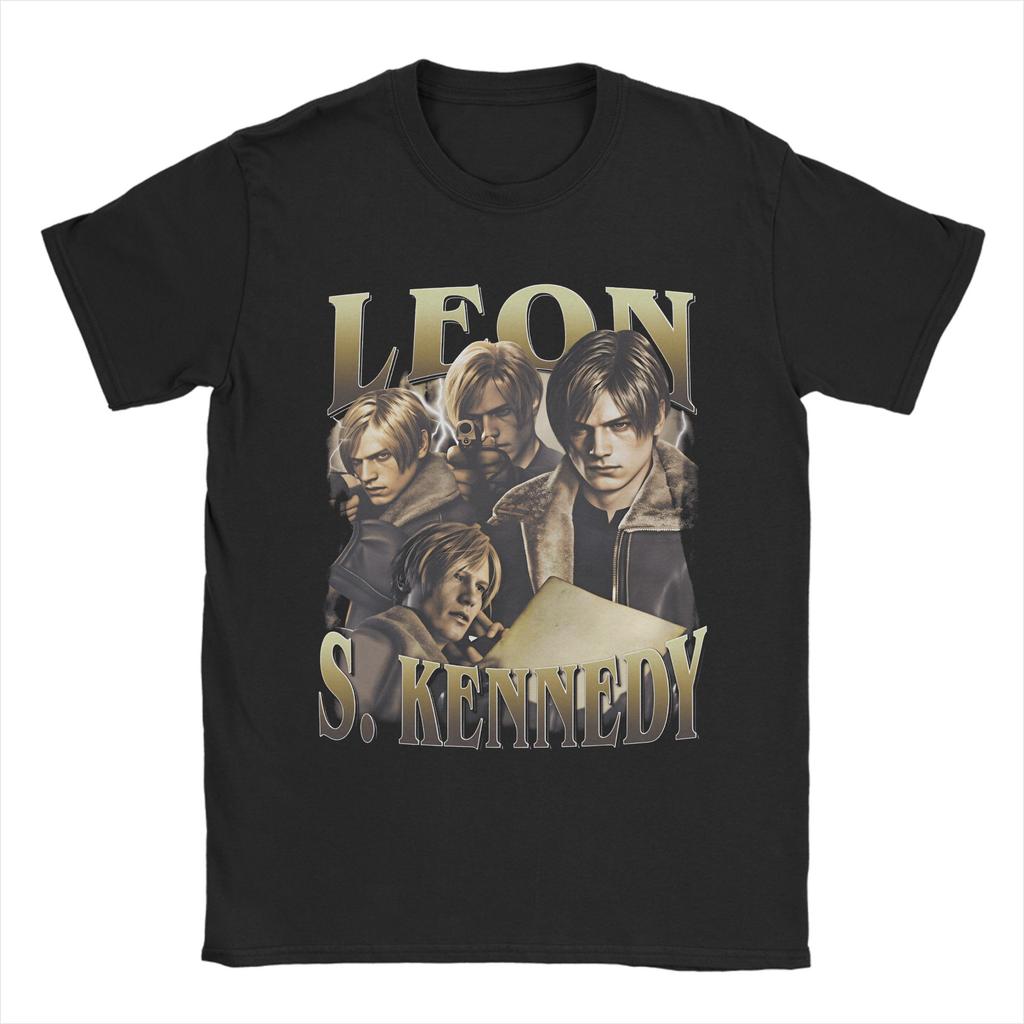 Leon Kennedy RE9 Cotton T Shirt For Adult Summer Y2K Basic T Shirts Comfortable Hip Hop Tee Shirt Oversize Loose Tops