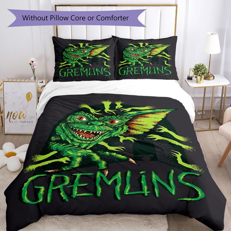 Gremlins Bedding Set Suitable for Dormitory Machine Washable Christmas Gift