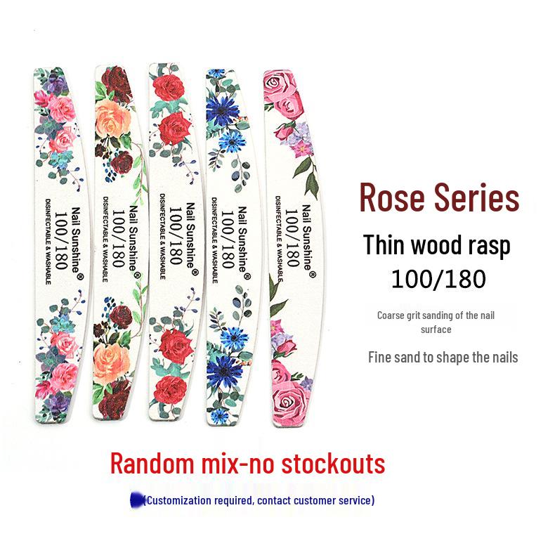 

Двусторонняя палочка из розового дерева для придания формы и полировки ногтей