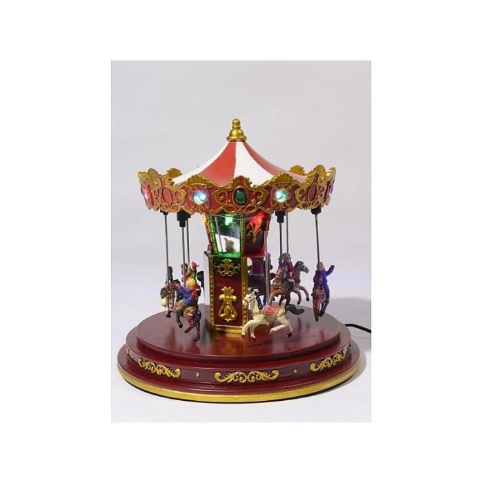 Carrousel Joust - NO NAME - Lunapark - Mouvements - Lumières - 24x24x24.5cm