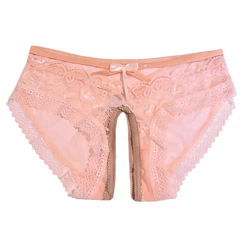 Paar Crotchless Dessous Herren Blumenspitze Durchsichtiger Slip Femboy Sissy Höschen Niedrige Taille Ausgeschnitten Crossdresser Unterwäsche