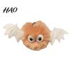 Romantic Gift for Women Halloween Bat Plush Keychain, Cute Devil Furry Pendant Party Decoration Bag Keys, Vintage Silver Alloy Key Ring, Spooky