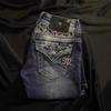 Damen High-Waist Weitbeinige Jeans mit Pailletten Streetwear Stil Lockere Passform Lässige Jeans