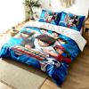 CAPTAIN TSUBASA 3pc Duvet Cover Set Simple Modern Bedding Set Wrinkle Resistant Soft Fabric All Season Use a perfect gift