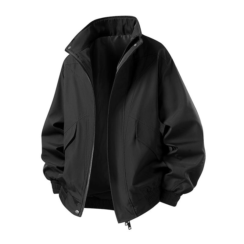 Giacca Casual Uomo Casual Monocolore Giacca con Collo Rialzato Giacca Uomo