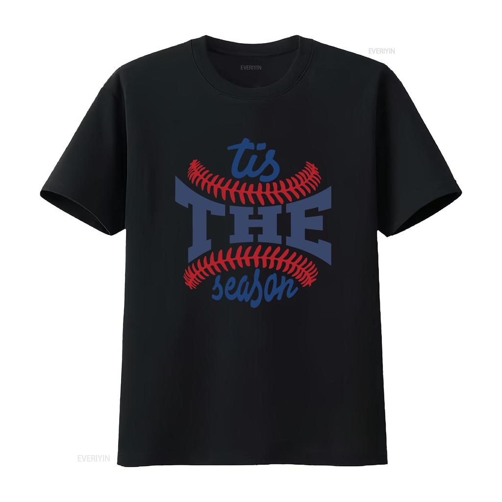 Tis The Season Baseball T Shirt player gifts mom shirts team womens stylish sweaT vintage Washed Slightly homme Casual