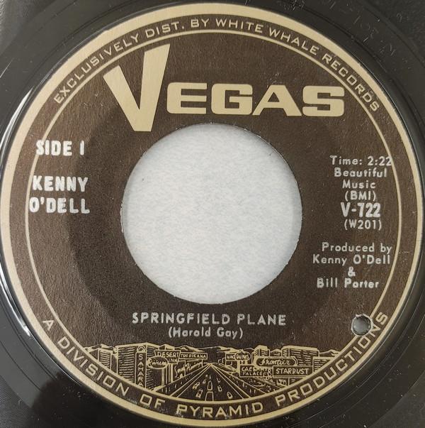 

7inch Record KENNY O DELL - Springfield Plane V722 Vegas US Rock Used