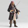 Revoltech Pirates of the Caribbean Jack Sparrow Høyde 135 mm malt bevegelig figur ca.. Ikke-skala PVC og ABS
