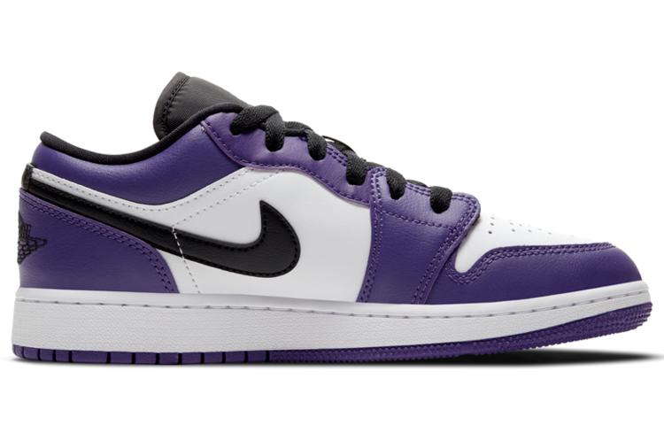 Jordan 1 Low Court Purple White GS 553560-500