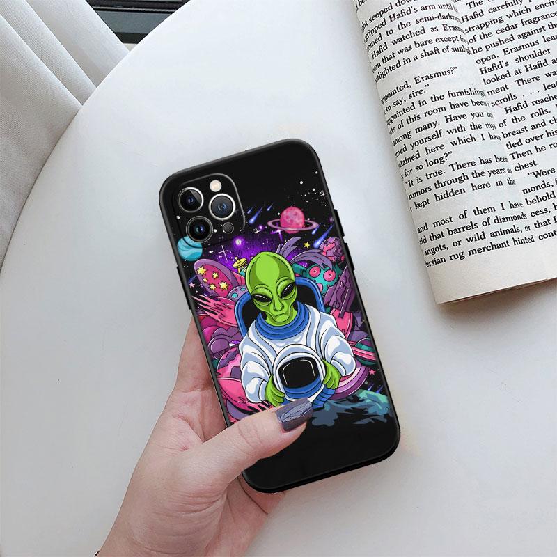 Astronaut Space Alien UFO New High-End Cover Phone Case for iPhone SE XS XR 17 16E 12 11 Pro Max Mini Air