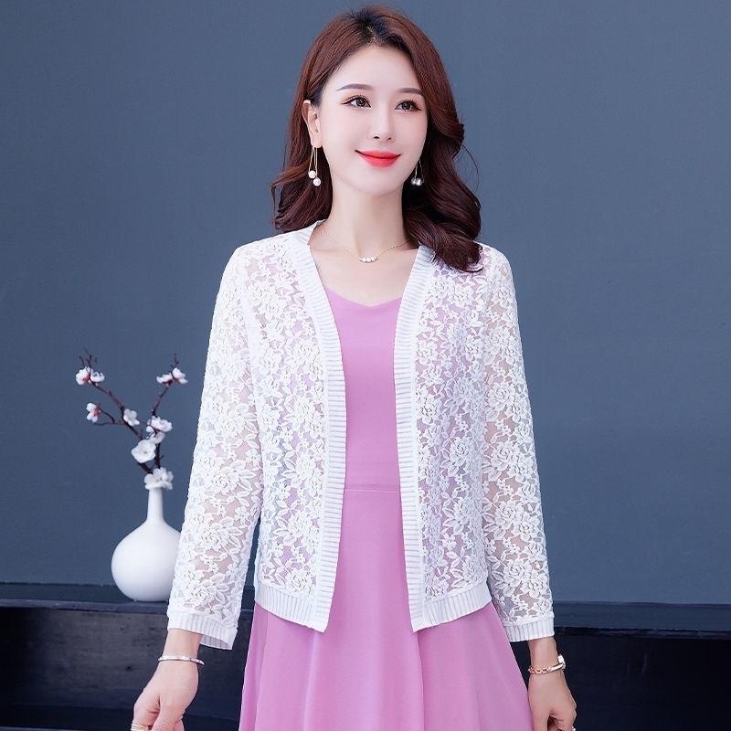 Lace Shawl Summer Short Jacket Cardigan Women's Thin Knitted Top