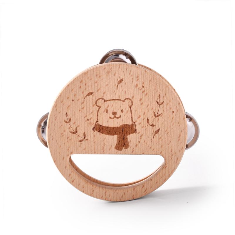 Baby Wooden Rattle Music Toys Musical Instrument Baby 0 3 Years Toys Wooden Educational Toys Elephant Xylophone Children Toys