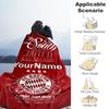 Bayern Munich Personalized Text Blanket Lightweight Customizable Blanket Warmthful Decor Perfect for Seaside Home Decor Chair Bedding for All Occasion