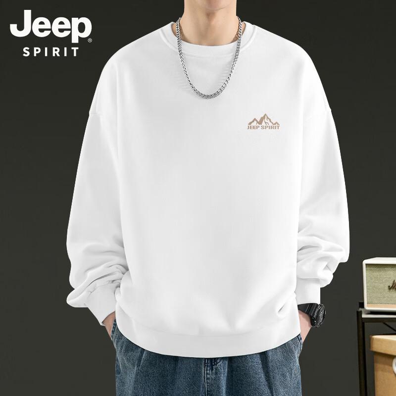 JEEP SPIRIT Men s Crewneck Logo Sweatshirt M