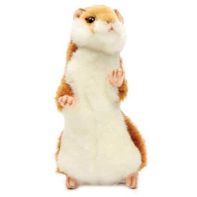 Hansa Toy Gosedjur 3739 Hamster 1 Stående Hamster, 15cm, brun, Populära leksaker för koreanska barn